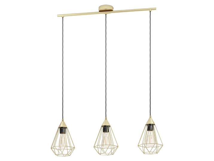 Eglo 43682 TARBES E27 triple suspension 795x175mm laiton brossé