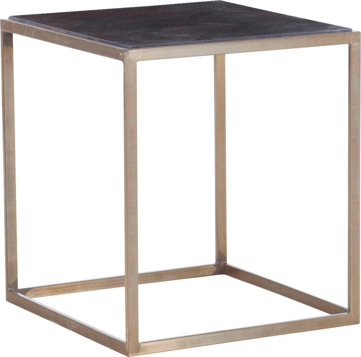 Notio Living Ulrich Bijzettafel in Antiq Messing Walnoot look