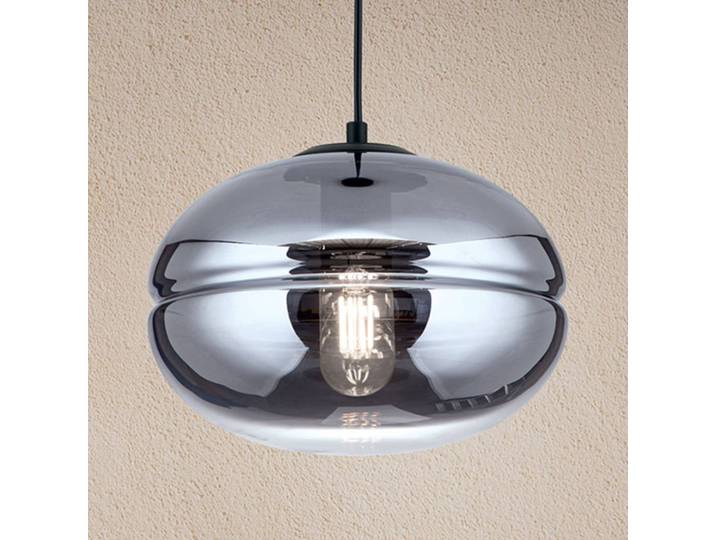 ORION Glas Hängelampe Richard, dimmbar, schwarz, für Wohn- / Esszimmer, Metall, Modern, Pendelleuchte
