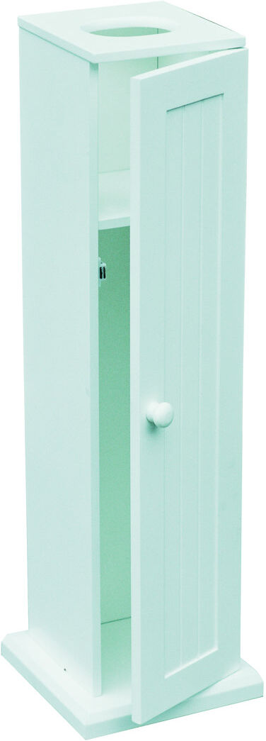 Symple Stuff Free Standing Toilet Paper Holder White 65cm H X 20cm W X 20cm D