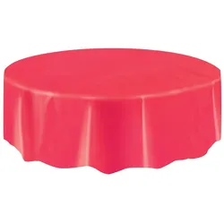 Tischdecke rot rund