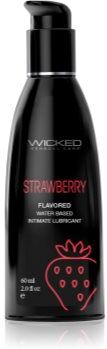 Wicked Aqua Flavored gel lubrificante com sabor Strawberry 60 ml. Aqua Flavored
