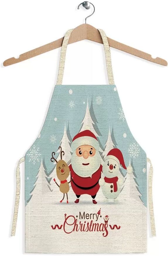 INF Tablier de Noël Festif - Tablier de Cuisine en Polyester Coloré