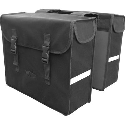 Fahrradtasche "Greenlands Doppel Tasche Canvas", schwarz, GREENLANDS BICYCLE BAGS, Taschen, B/H/T: 40cm x 14cm x 40cm, Canvas, Canvas, B:40cm H:14cm T:40cm