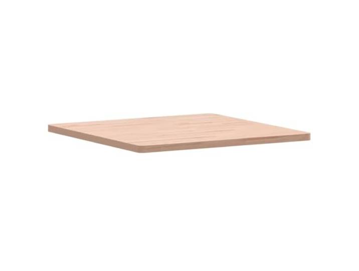 KTHLBRH Tischplatte 70 x 70 x 2,5 cm quadratisch Massivholz Buche Abgerundete Ecken, Abwischbare Oberfläche, Geeignet für Esstisch, Nur Etage
