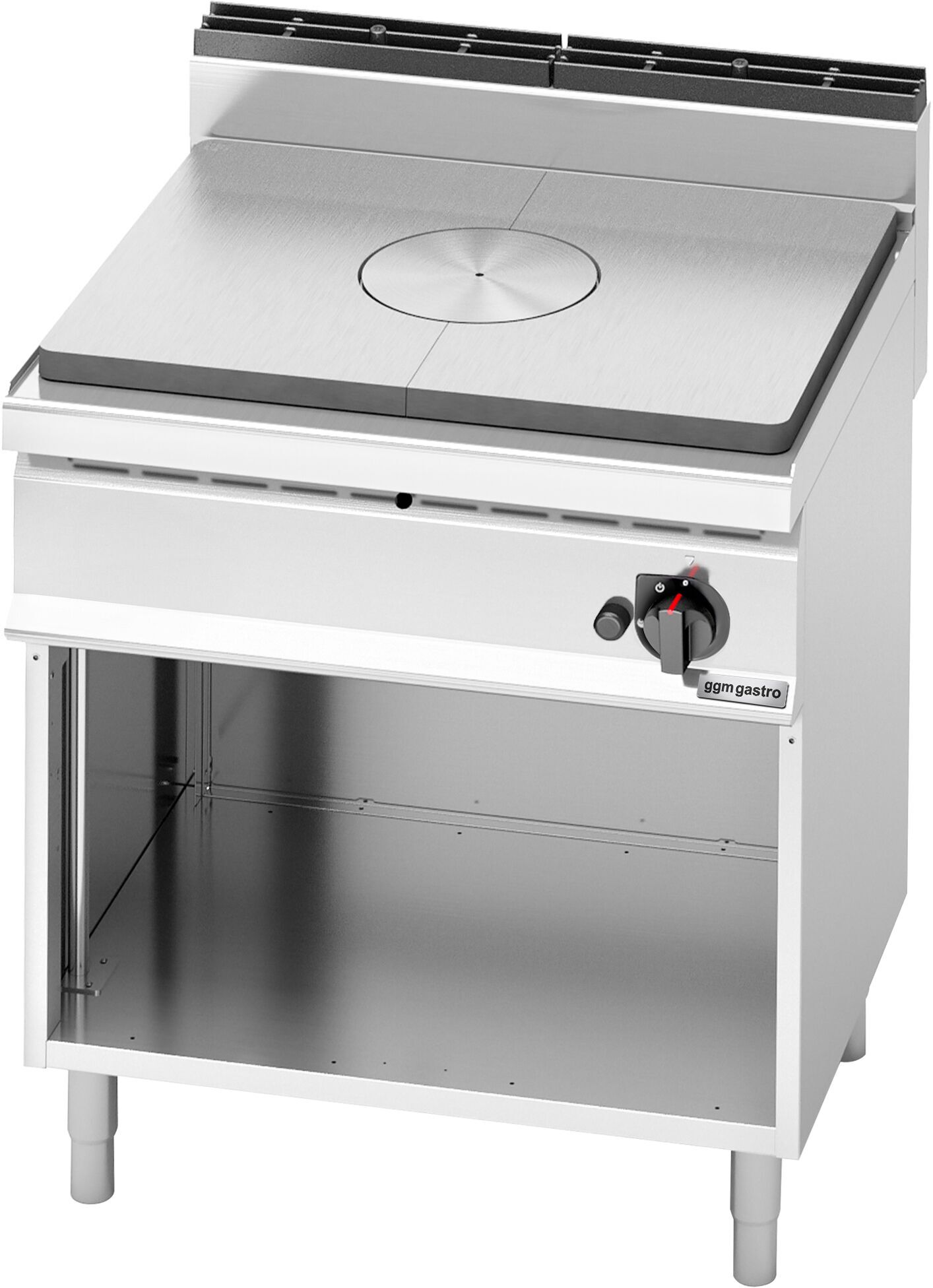 GGM Gastro Gas platenfornuis - 10,0 kW zilver