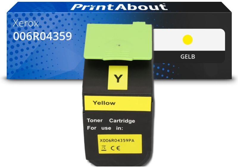 PrintAbout Toner kompatibel mit Xerox 006R04359 - Gelb
