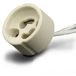 ISOLED Keramik-Fassung GU10, 0-230V, IP20, inkl. 15cm, Anschlussleitung ISO-111121