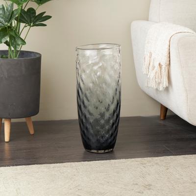 ARCILLA ELEMENTAL Black Glass Handmade Ombre Vase