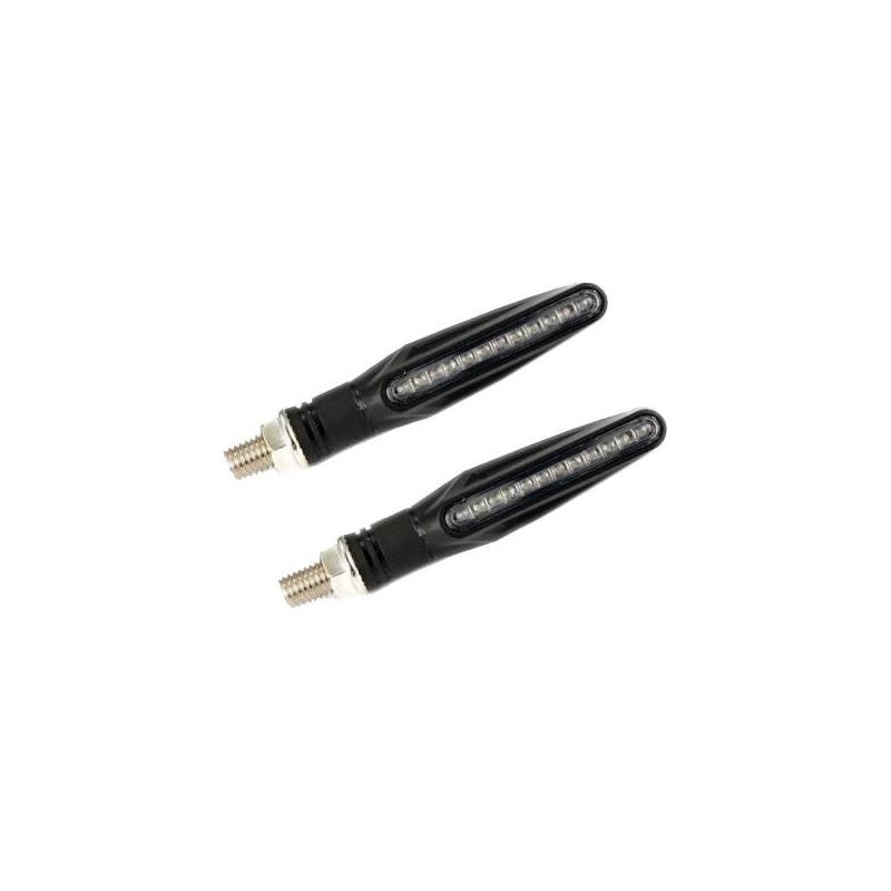 Paire de clignotants Brazoline LED Furtif noir
