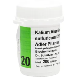 Biochemie Adler 20 Kalium-Aluminium Sulf.d12 Adler 200 ST
