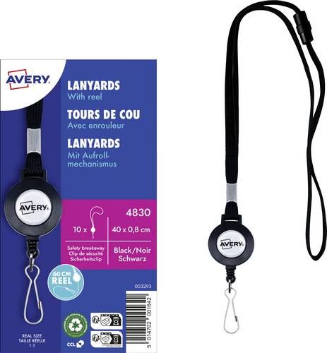 Avery-Zweckform 4830 Textilband (L x B) 440mm x 10mm 10St.