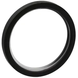 Flachringe eisen-brush (D 4 cm) - schwarz - D 4 cm