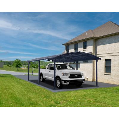 Einzelcarport PALRAM - CANOPIA "Arcadia", grau (anthrazit), B/H/T: 194cm x, Carports, wartungsfrei