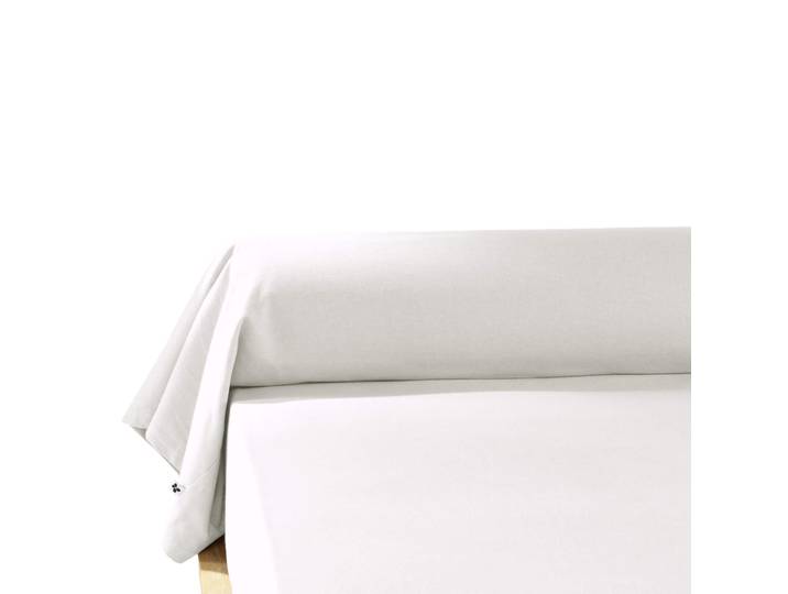 Taie de traversin flanelle blanc 160 cm