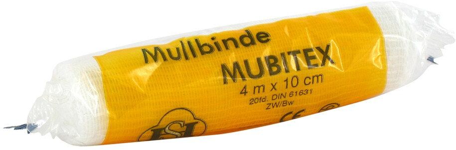 Mubitex Mullbinden 10cm einzeln in Cello