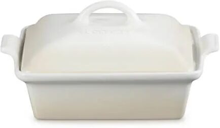 Le Creuset Meringue Stoneware 23cm Heritage Square Dish with Lid