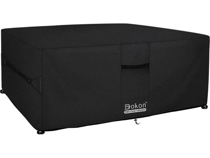 Dokon Gartenmöbel Abdeckung 600D Oxford Wasserdicht 125x125x74cm