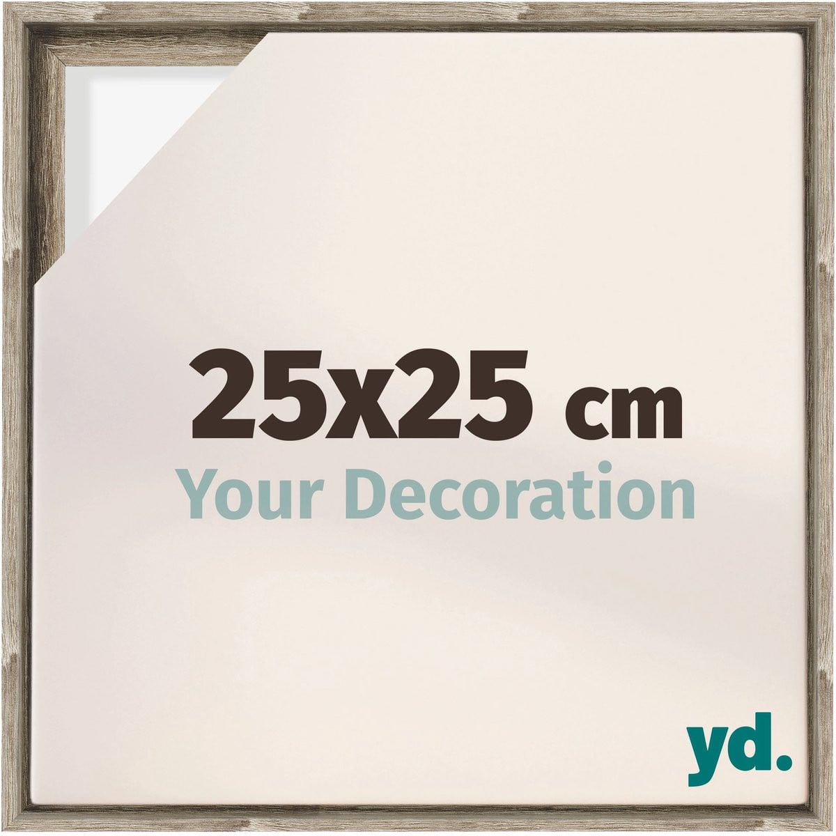 Baklijst Sonoma Eiken voor Canvasdoek MDF Lyon 25x25 cm