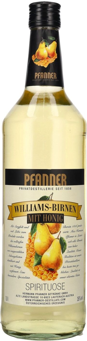Pfanner Williams-Birnen mit Honig 35% Vol. 1l