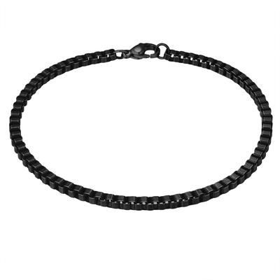 Armband TRUE REBELS "TR344" Gr. 17, schwarz, Armbänder, Herren, 17, Edelstahl, Armband