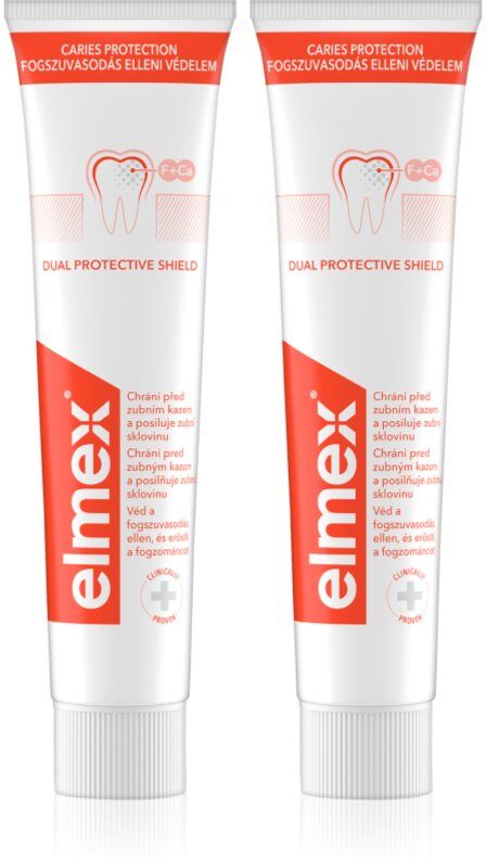 Elmex Caries Protection Zahnpasta mit Karies-Schutz mit Fluor 2x75 ml