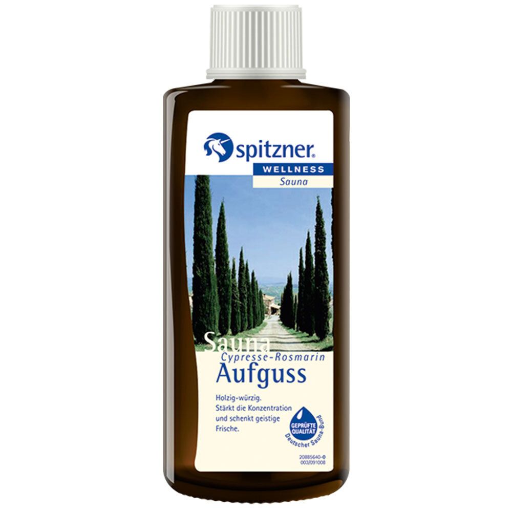 Spitzner Saunaaufguss Cypresse Rosmar.Wellness 190 ml Konzentrat