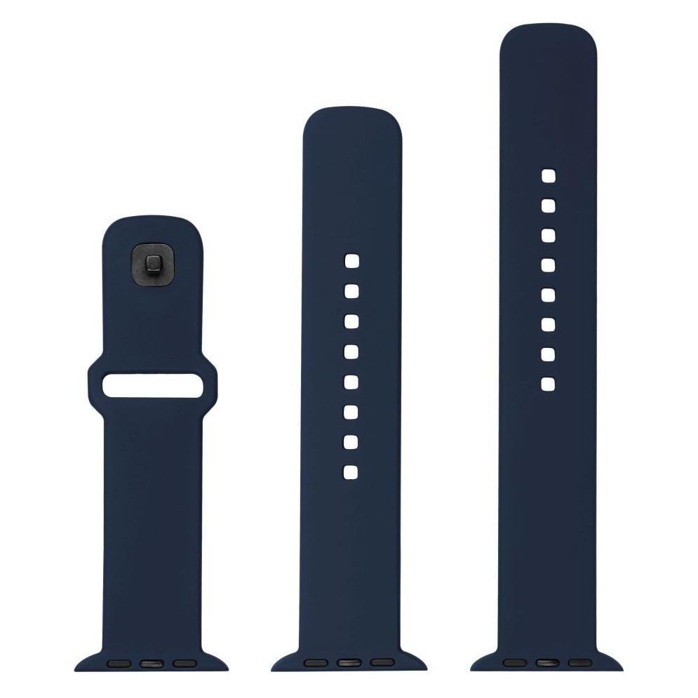 Fixed Silikone rem SET til Apple Watch Ultra-2/49mm Bl (49 mm, Edelstahl, Silikon) (FIXSST2-1029-BL)