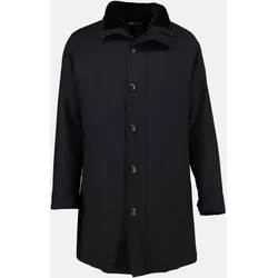 Wollmantel mit Lammfellfutter Schwarz 54