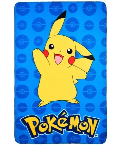 Pokémon Pikachu fleece plaid voor kinderen 100 x 150 cm