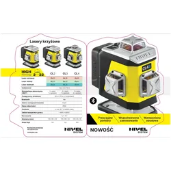 MGA, Linienlaser, Nivel system laser cl4d 4x360 (Kreuzlinienlaser)