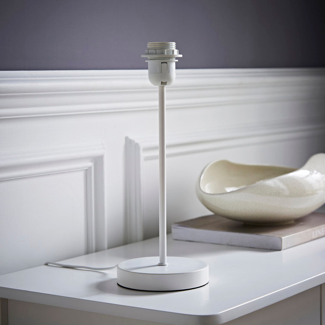 17 Stories Bekbele Table Lamp Base White 23" H x 12.5" W x 12.5" D