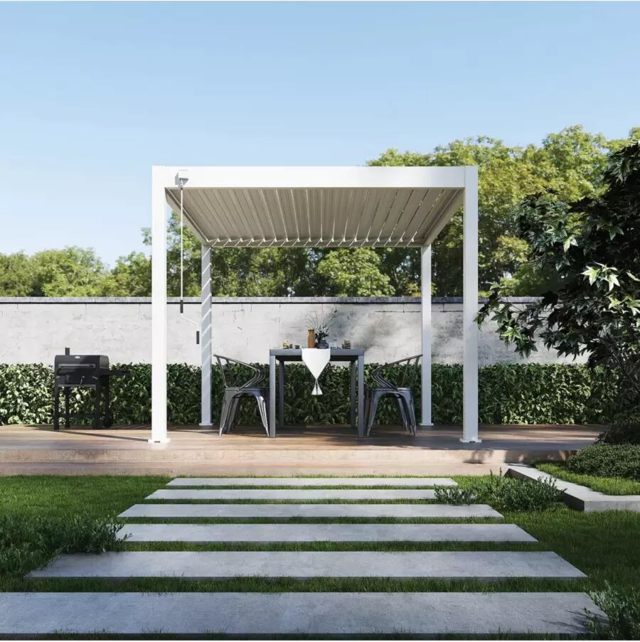 PERGOLA BIOCLIMATICA OMBRÉA 3X3MT BIANCO