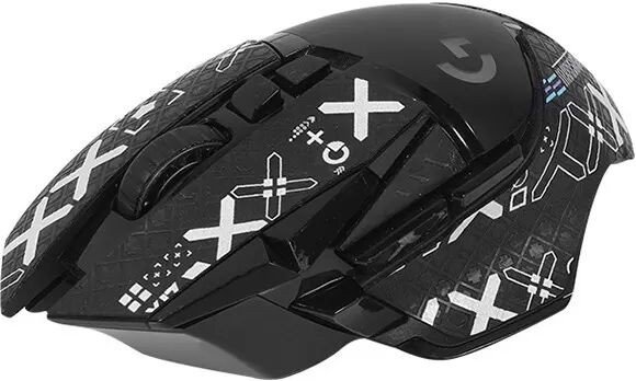 INF Autocollants de souris à adhérence améliorée pour Logitech G502 - Noir