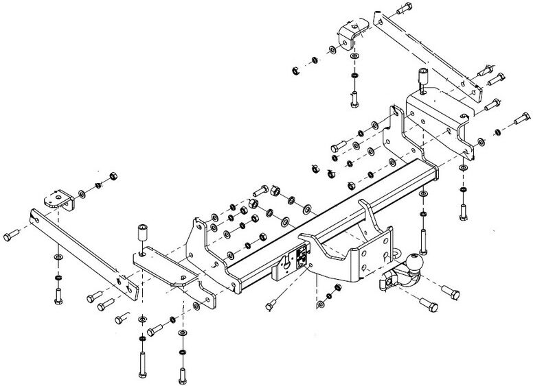 Attelage Renault Master III Traction roues simples sans marchepied (02/10-12/23) Standard