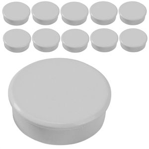 Dahle Magnete 95538-21453, grau, Ø 38 mm, Höhe 13,5 mm, 10 Stück