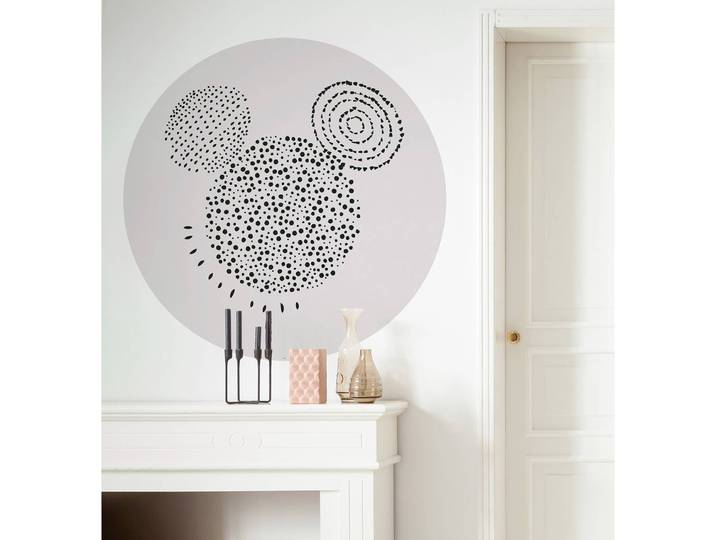 Fototapete Mickey Stipple Art Ø 125cm Multicolor