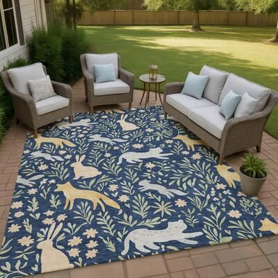 Addison Rugs Machine Washable Indoor/ Outdoor Whimsy Foxy Chantille Rug