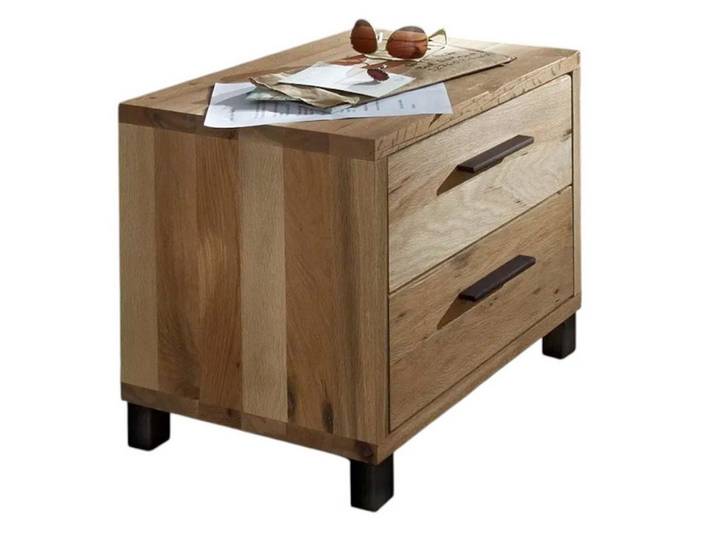 Main Möbel Kommode Kommode 50x44cm Luxor Balkeneiche massiv geölt