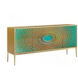 SIDEBOARD LAGO Grün Holz