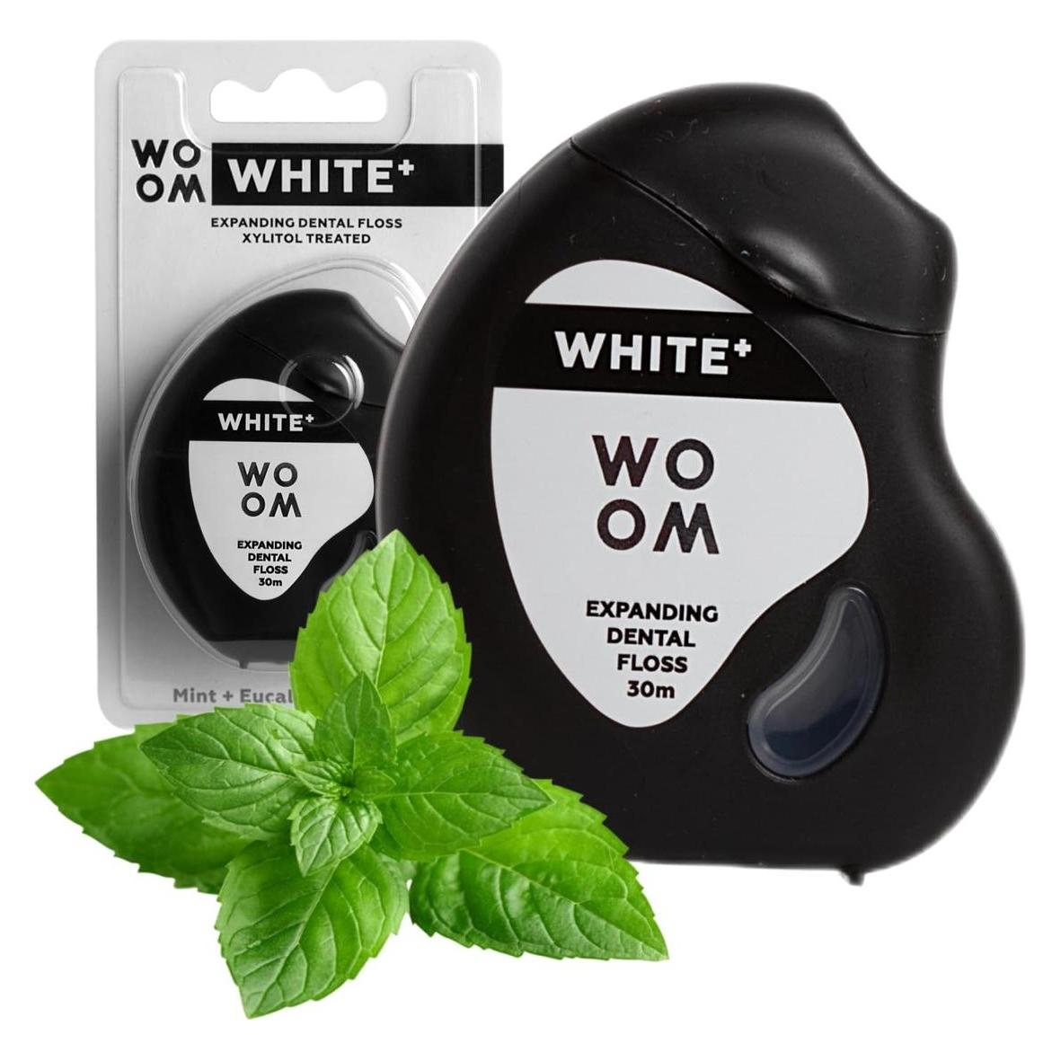 Woom Brand White+ expanding dental floss refreshing breath 30m (30 m) (33076411)