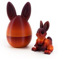 Uplifted Goods Architectural 3D Printed Easter Rabbit Figurine q