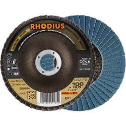 Rhodius 209664 LSZ F2 Fächerschleifscheibe Körnung (num) 60 Edelstahl, Stahl 10 St.