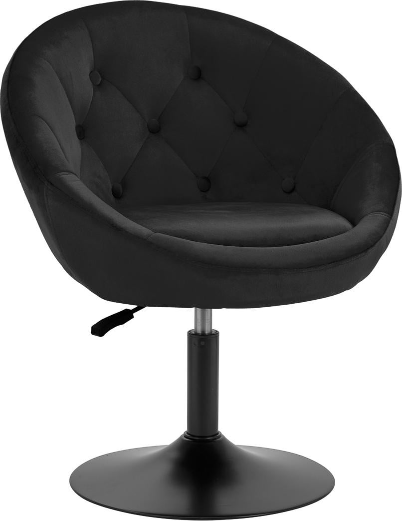 4Rico Draaistoel Qs-Bl12B, zwart fluweel