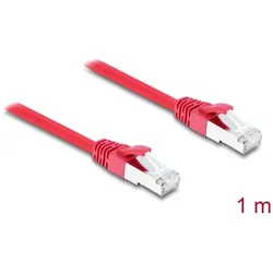 DELOCK RJ45 Netzwerkkabel Cat.6A S/FTP 1m rot