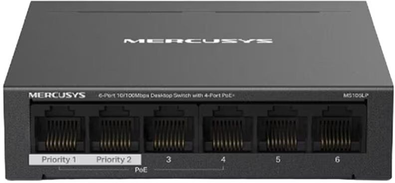 Mercusys Switch Ms106lp 6 Puertos 10/100mbps Rj45 4p Poe Talla Única Unisex