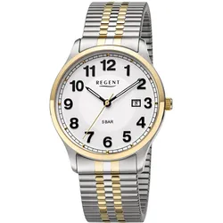 Regent F-1575 Herrenuhr mit Zugband Zweifarbig