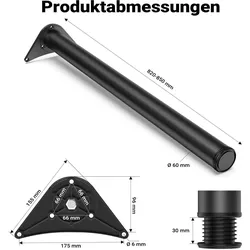 Wiltec, Tischbeine + Tischgestell, Tischbein