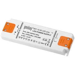 SET 12-20 LED SL - LED-Trafo, elektronisch, 0 - 20 W
