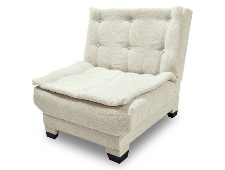 MENZZO Fauteuil transformable en banquette Lefkada Tissu texturé Beige